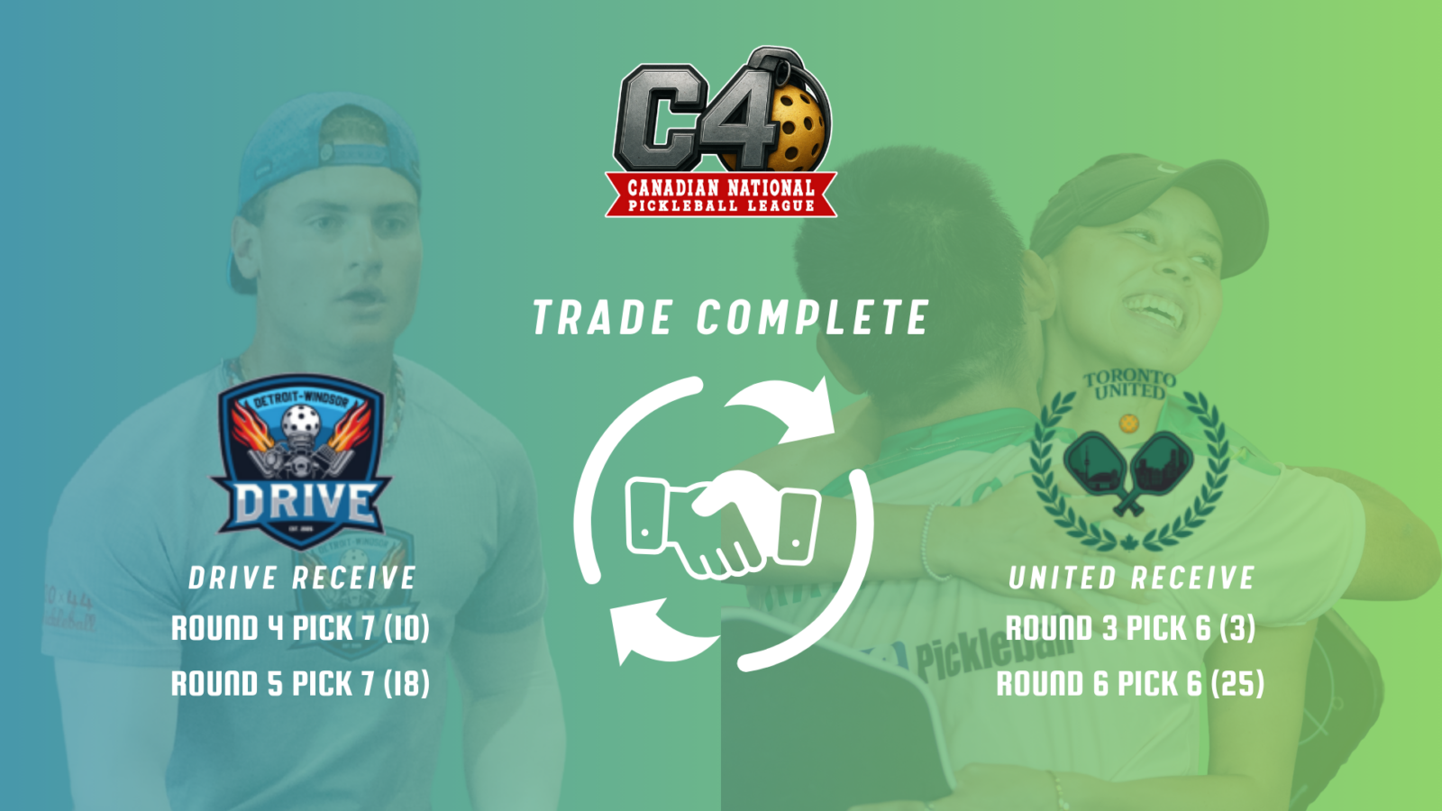 Second Pre-Season Trade, Drive & United